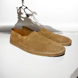 🌻Jack Erwin Tan Brown Suede Slip-On Loafers Men's Size 10.5